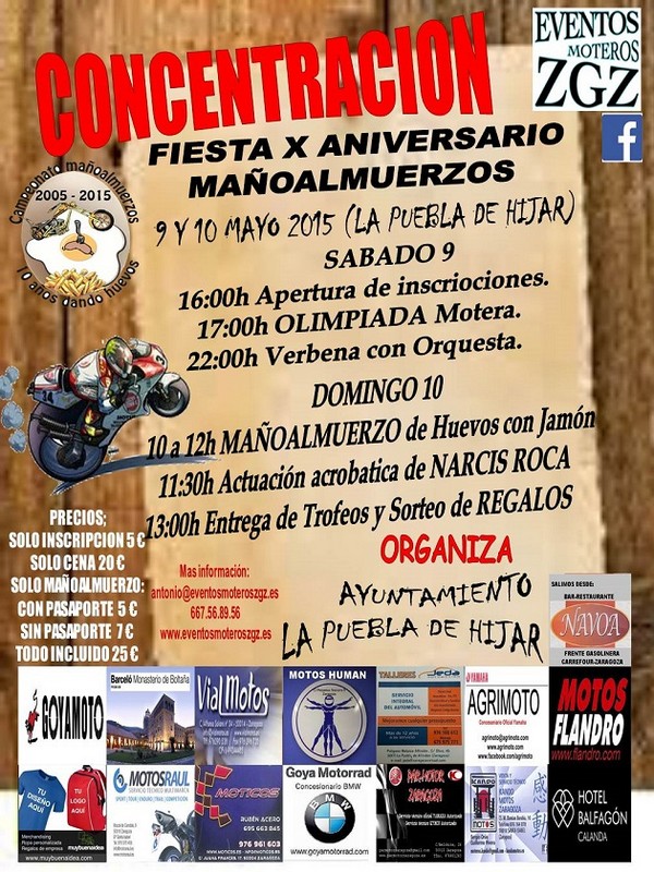 Eventos Moteros en abril